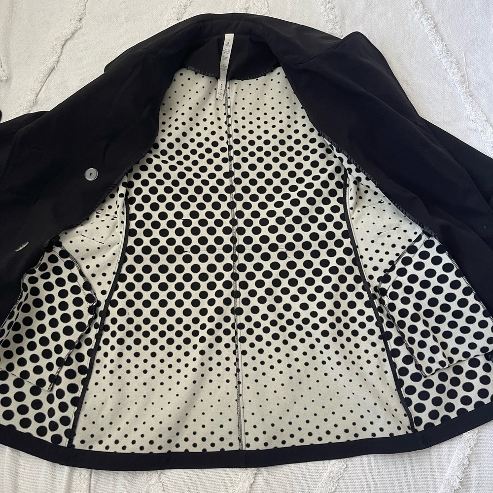 Lululemon Studio Trench Coat Softshell Black Wais… - image 7